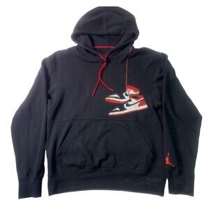 Jordan Jumpman Holiday PullOver Hoodie Men-Black Size Small.
